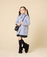 KG6AD03039 a.v.v KIDS(アー・ヴェ・ヴェ) [KIDS]【撥水加工/クッションインソール】リボン付フェイクムートンブーツ ピンク