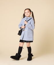 KG6AD03039 a.v.v KIDS(アー・ヴェ・ヴェ) [KIDS]【撥水加工/クッションインソール】リボン付フェイクムートンブーツ ピンク