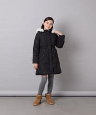 KG6AG01039 a.v.v KIDS(アー・ヴェ・ヴェ) [18-24cm]【毎年人気NO.1/クッションインソール】リボン付きフェイクムートンブーツ ベージュ