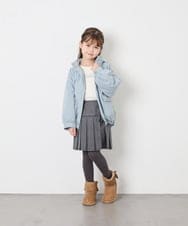 KG6AG01039 a.v.v KIDS(アー・ヴェ・ヴェ) [18-24cm]【毎年人気NO.1/クッションインソール】リボン付きフェイクムートンブーツ ベージュ