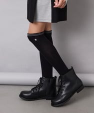 KG6AG02059 a.v.v KIDS(アー・ヴェ・ヴェ) [KIDS]レースアップブーツ ブラック