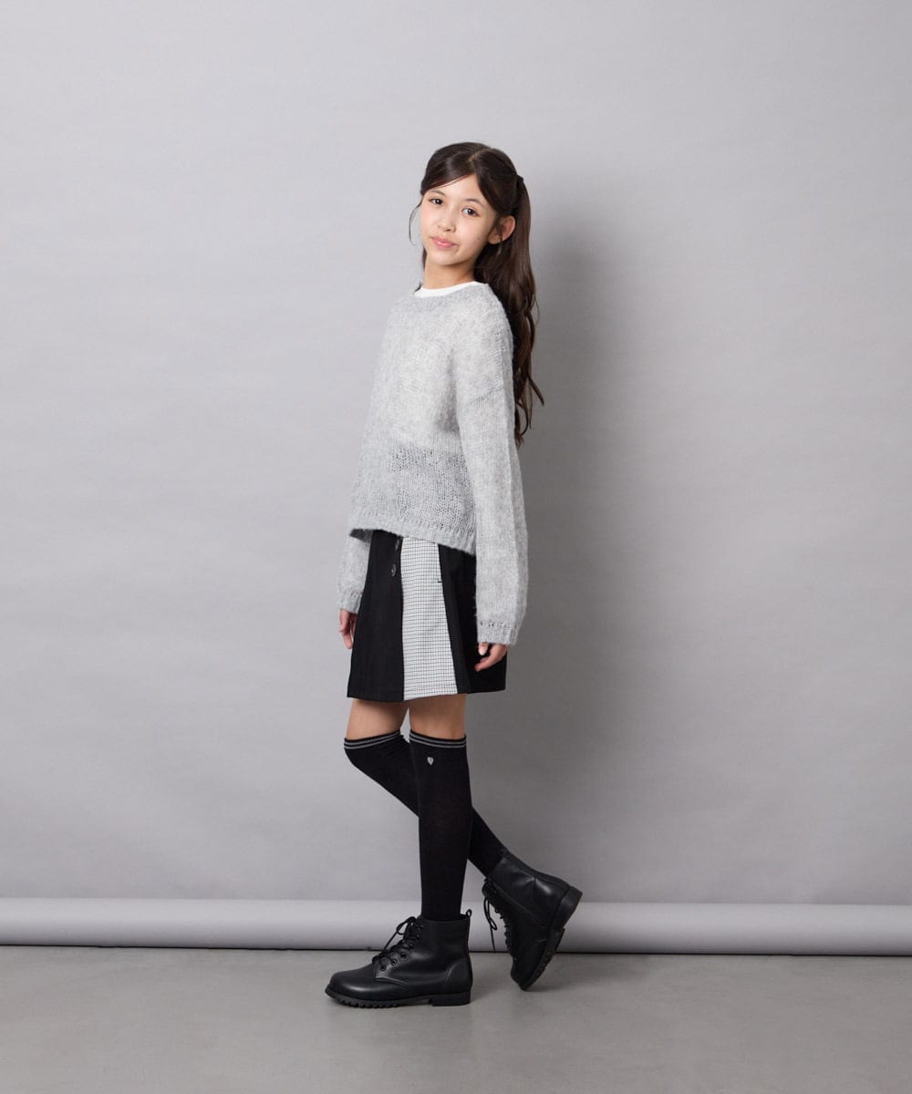 KG6AG02059 a.v.v KIDS(アー・ヴェ・ヴェ) [KIDS]レースアップブーツ ブラック