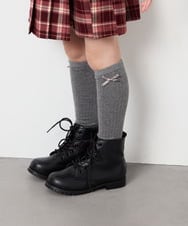 KG6AG02059 a.v.v KIDS(アー・ヴェ・ヴェ) [KIDS]レースアップブーツ ブラック