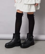 KG6AG03064 a.v.v KIDS(アー・ヴェ・ヴェ) [KIDS]サイドゴアブーツ ブラック