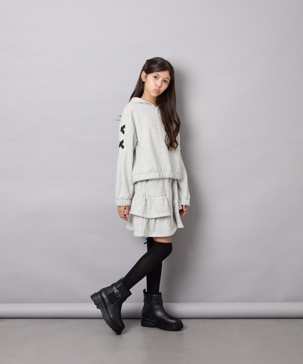 KG6AG03064 a.v.v KIDS(アー・ヴェ・ヴェ) [KIDS]サイドゴアブーツ ブラック
