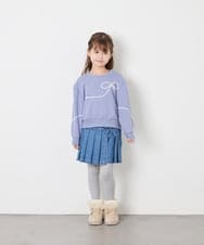 KG6AG04049 a.v.v KIDS(アー・ヴェ・ヴェ) [KIDS]【19-23cm】レースアップムートンブーツ アイボリー