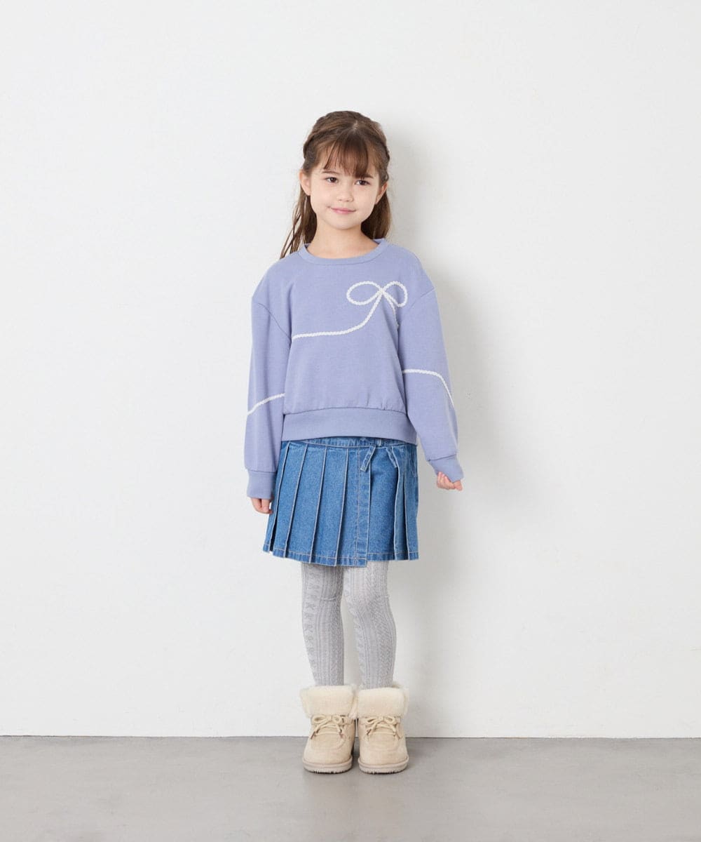 KG6AG04049 a.v.v KIDS(アー・ヴェ・ヴェ) [KIDS]【19-23cm】レースアップムートンブーツ アイボリー