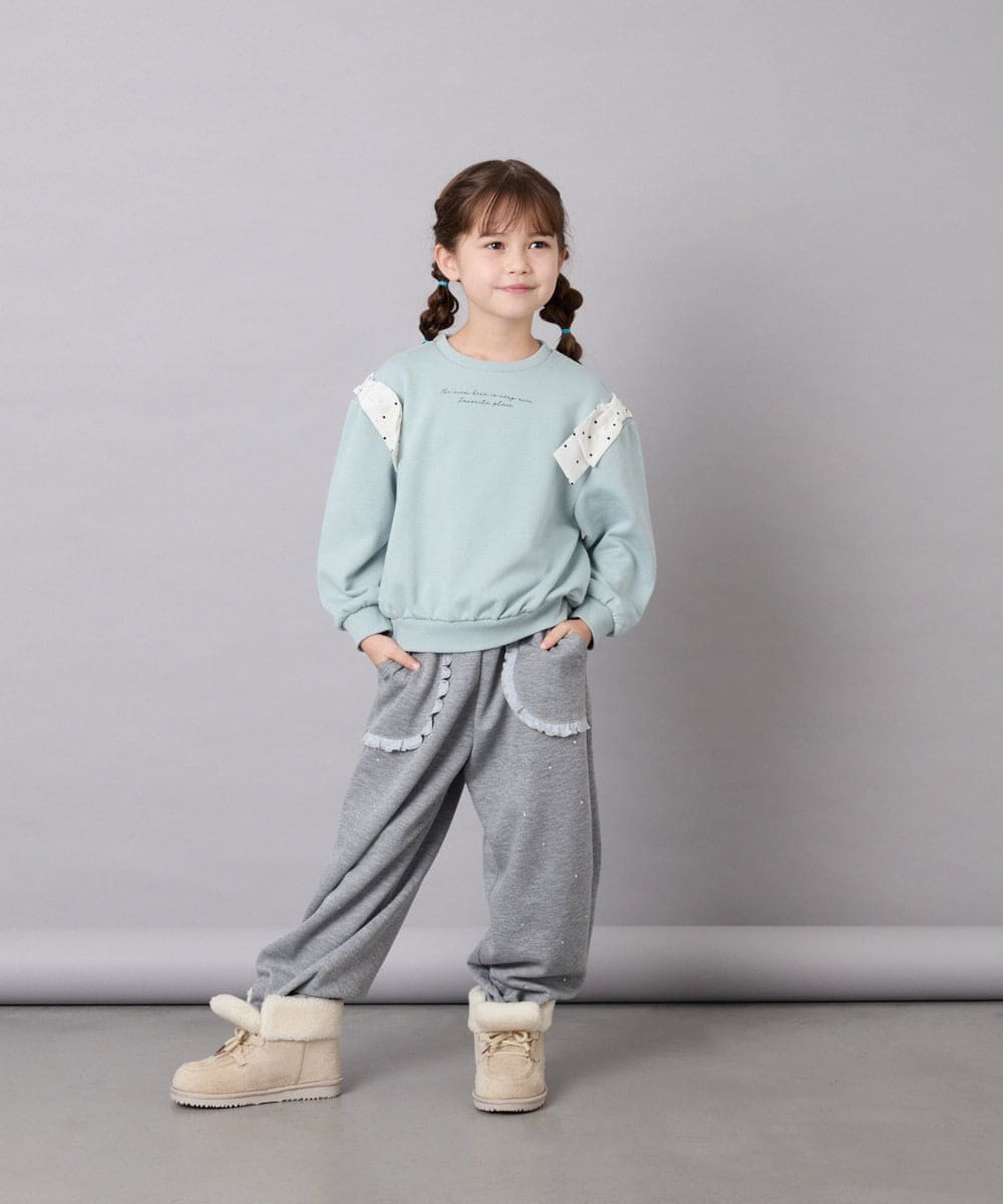 KG6AG04049 a.v.v KIDS(アー・ヴェ・ヴェ) [KIDS]【19-23cm】レースアップムートンブーツ アイボリー