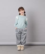 KG6AG04049 a.v.v KIDS(アー・ヴェ・ヴェ) [KIDS]【19-23cm】レースアップムートンブーツ アイボリー