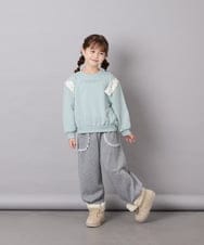 KG6AG04049 a.v.v KIDS(アー・ヴェ・ヴェ) [KIDS]【19-23cm】レースアップムートンブーツ アイボリー