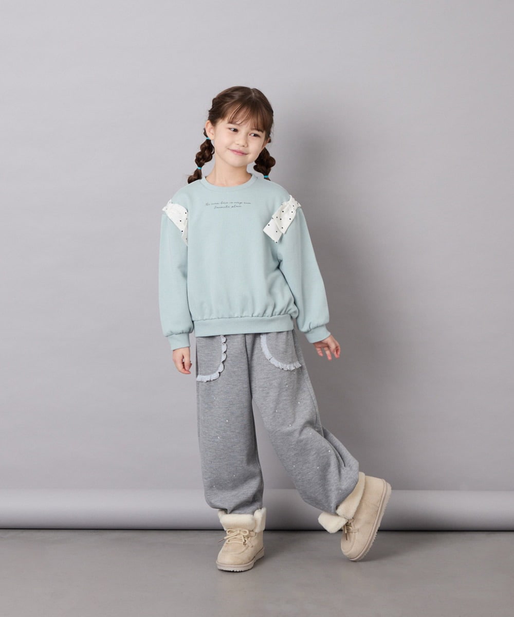KG6AG04049 a.v.v KIDS(アー・ヴェ・ヴェ) [KIDS]【19-23cm】レースアップムートンブーツ アイボリー