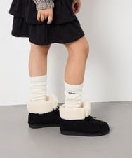 KG6AG04049 a.v.v KIDS(アー・ヴェ・ヴェ) [KIDS]【19-23cm】レースアップムートンブーツ ブラック