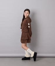 KG6AG04049 a.v.v KIDS(アー・ヴェ・ヴェ) [KIDS]【19-23cm】レースアップムートンブーツ ブラック