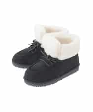 KG6AG04049 a.v.v KIDS(アー・ヴェ・ヴェ) [KIDS]【19-23cm】レースアップムートンブーツ ブラック
