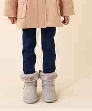 KG6AJ11034 a.v.v KIDS(アー・ヴェ・ヴェ) [KIDS]バックリボンムートンブーツ[WEB限定サイズ] ライトグレー