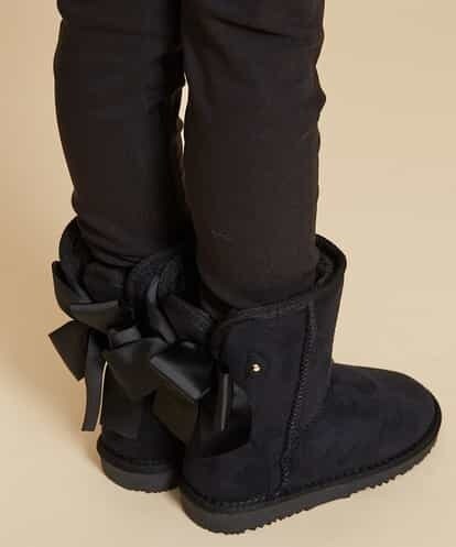 KG6AJ11034 a.v.v KIDS [KIDS]バックリボンムートンブーツ[WEB限定サイズ]