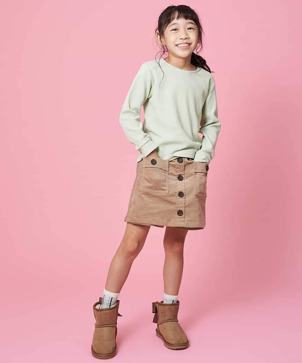 KIDS]【2020年度版】リボン付ムートン風ブーツ[WEB限定サイズ](ブーツ・ブーティー) | a.v.v KIDS(アー・ヴェ・ヴェ )｜イトキンオンラインストア