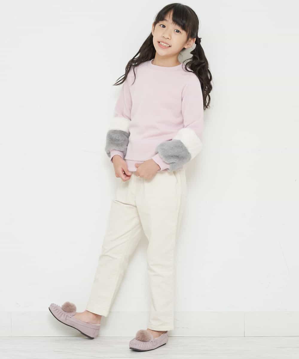 KG6AP12034 a.v.v KIDS(アー・ヴェ・ヴェ) [KIDS]ポンポンツキモカシン[WEB限定サイズ] ラベンダー