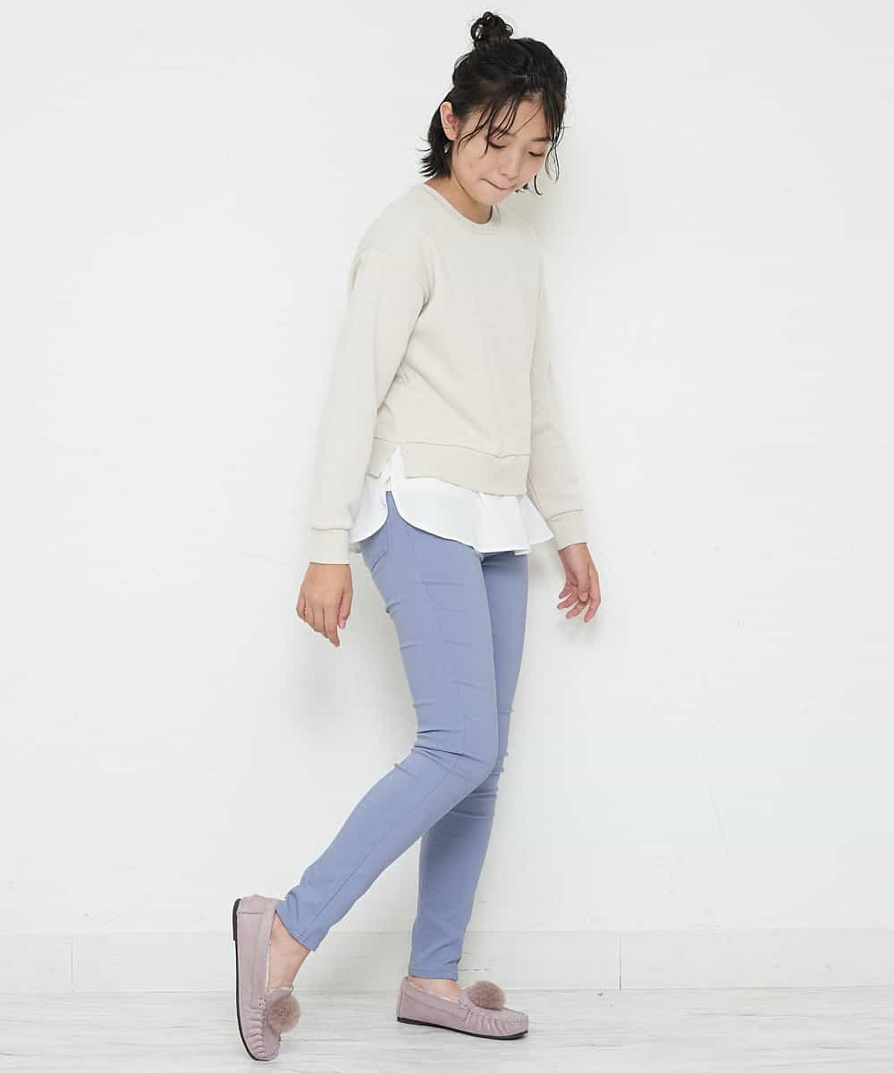 KG6AP12034 a.v.v KIDS(アー・ヴェ・ヴェ) [KIDS]ポンポンツキモカシン[WEB限定サイズ] ラベンダー