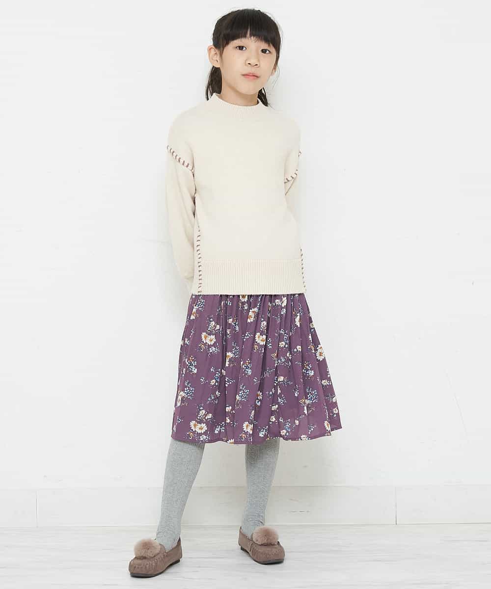 KG6AP12034 a.v.v KIDS(アー・ヴェ・ヴェ) [KIDS]ポンポンツキモカシン[WEB限定サイズ] ラベンダー