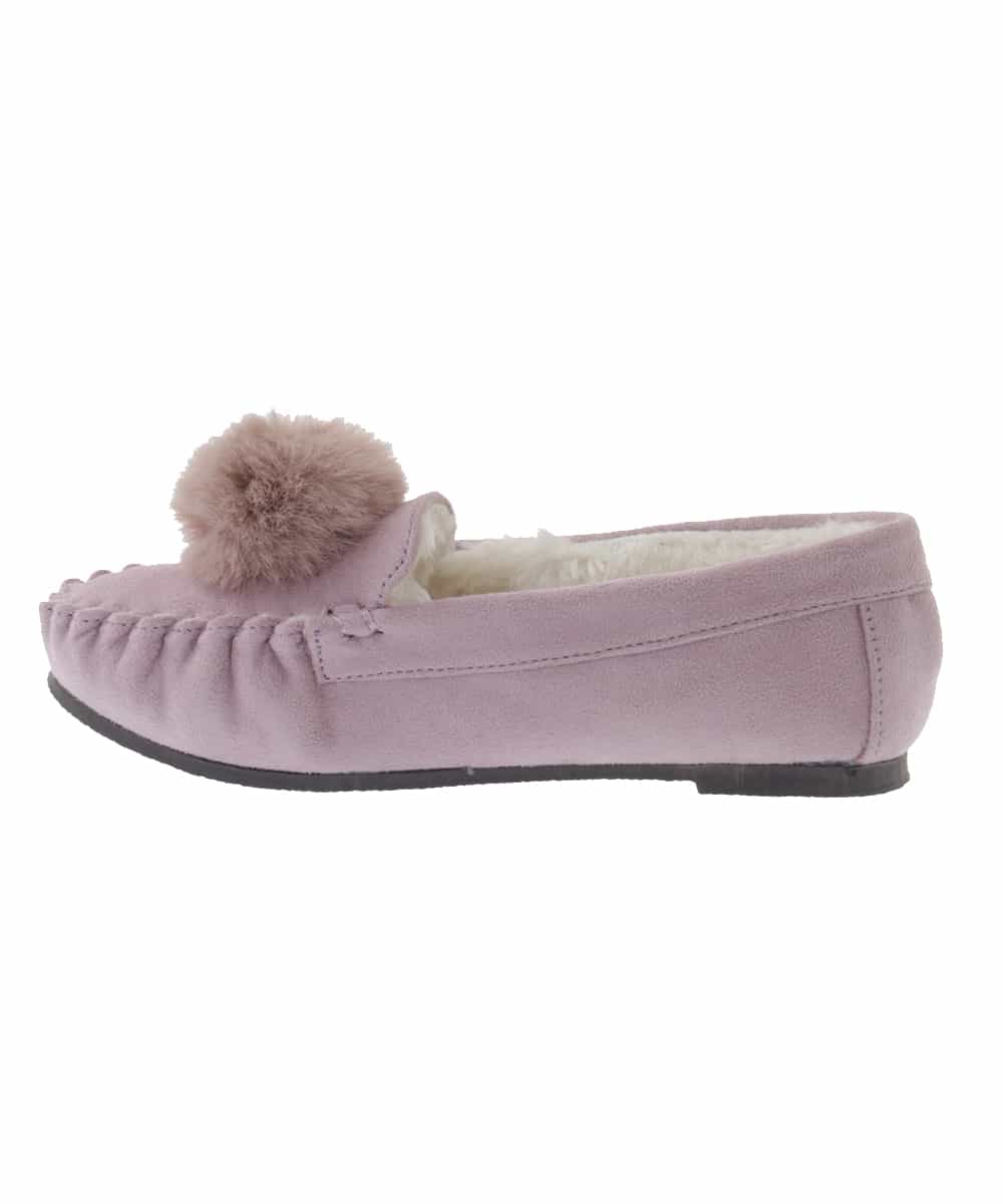 KG6AP12034 a.v.v KIDS(アー・ヴェ・ヴェ) [KIDS]ポンポンツキモカシン[WEB限定サイズ] ラベンダー