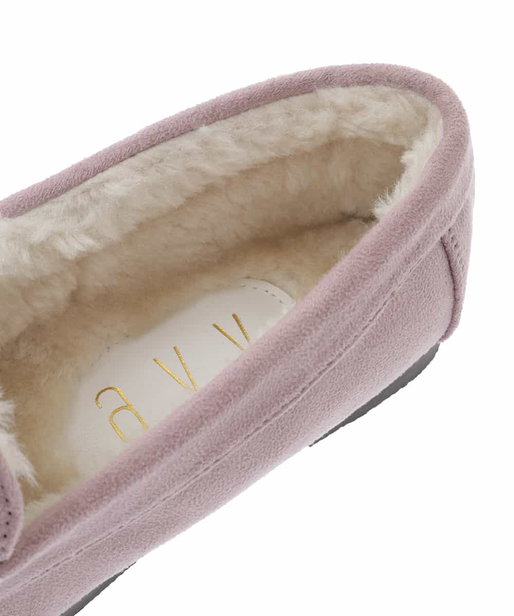 KG6AP12034 a.v.v KIDS(アー・ヴェ・ヴェ) [KIDS]ポンポンツキモカシン[WEB限定サイズ] ラベンダー