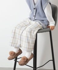 KG6AS20039 a.v.v KIDS(アー・ヴェ・ヴェ) [KIDS]ポンポン付きモカシン[WEB限定サイズ] ベージュ