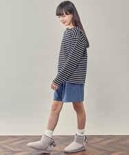 KG6AS22034 a.v.v KIDS(アー・ヴェ・ヴェ) [KIDS]リボン付フェイクムートンブーツ[WEB限定サイズ] ブラック(人気No.1)