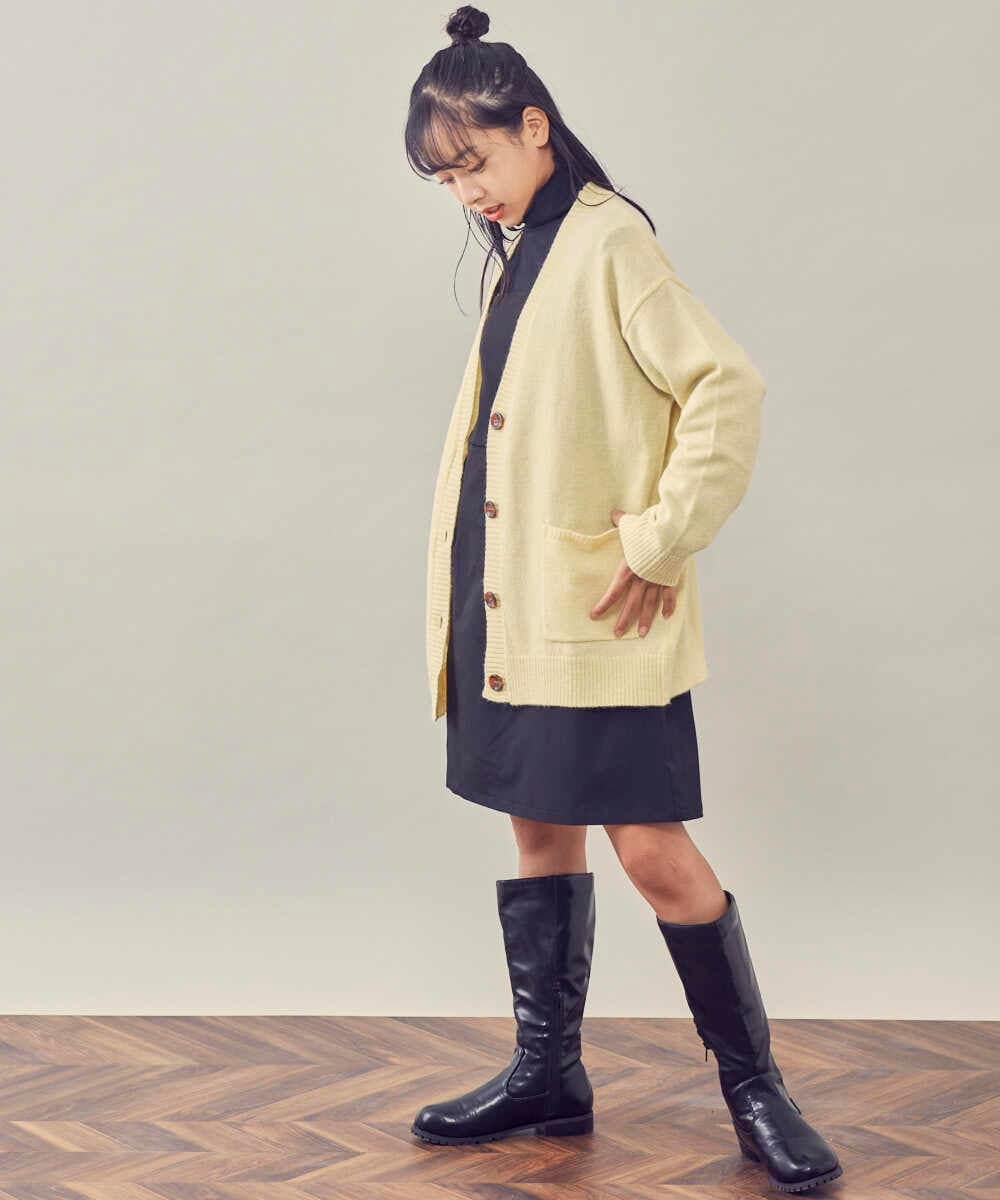 KG6AS23059 a.v.v KIDS(アー・ヴェ・ヴェ) [KIDS]ロングブーツ[WEB限定サイズ] ブラック
