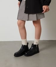 KG6AV10054 a.v.v KIDS(アー・ヴェ・ヴェ) [KIDS]ジップアップサイドゴアブーツ[WEB限定サイズ] ブラウン