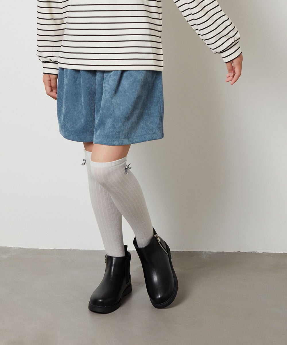 KG6AV10054 a.v.v KIDS(アー・ヴェ・ヴェ) [KIDS]ジップアップサイドゴアブーツ[WEB限定サイズ] ブラウン