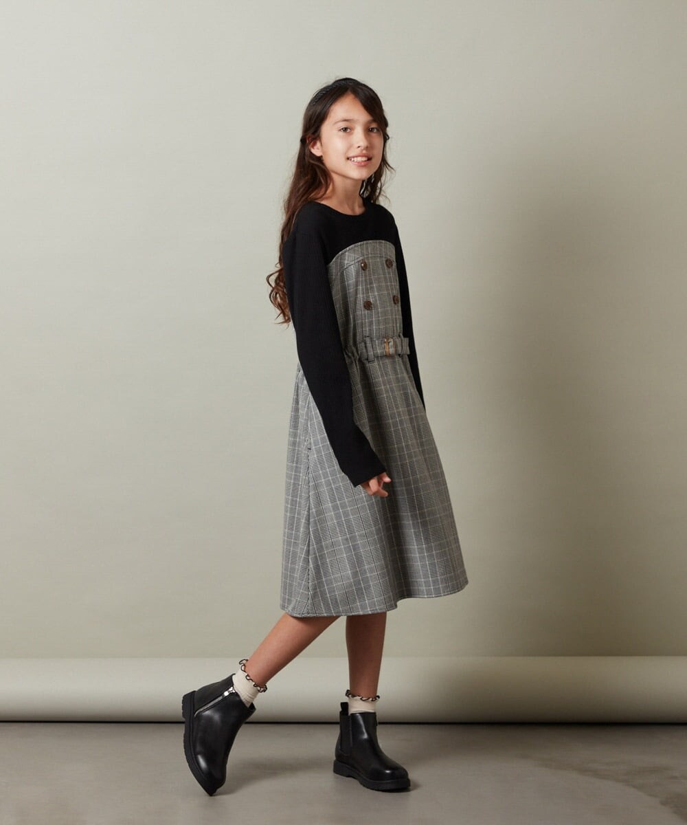 KG6AV10054 a.v.v KIDS(アー・ヴェ・ヴェ) [KIDS]ジップアップサイドゴアブーツ[WEB限定サイズ] ブラウン