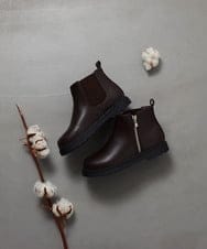 KG6AV10054 a.v.v KIDS(アー・ヴェ・ヴェ) [KIDS]ジップアップサイドゴアブーツ[WEB限定サイズ] ブラウン
