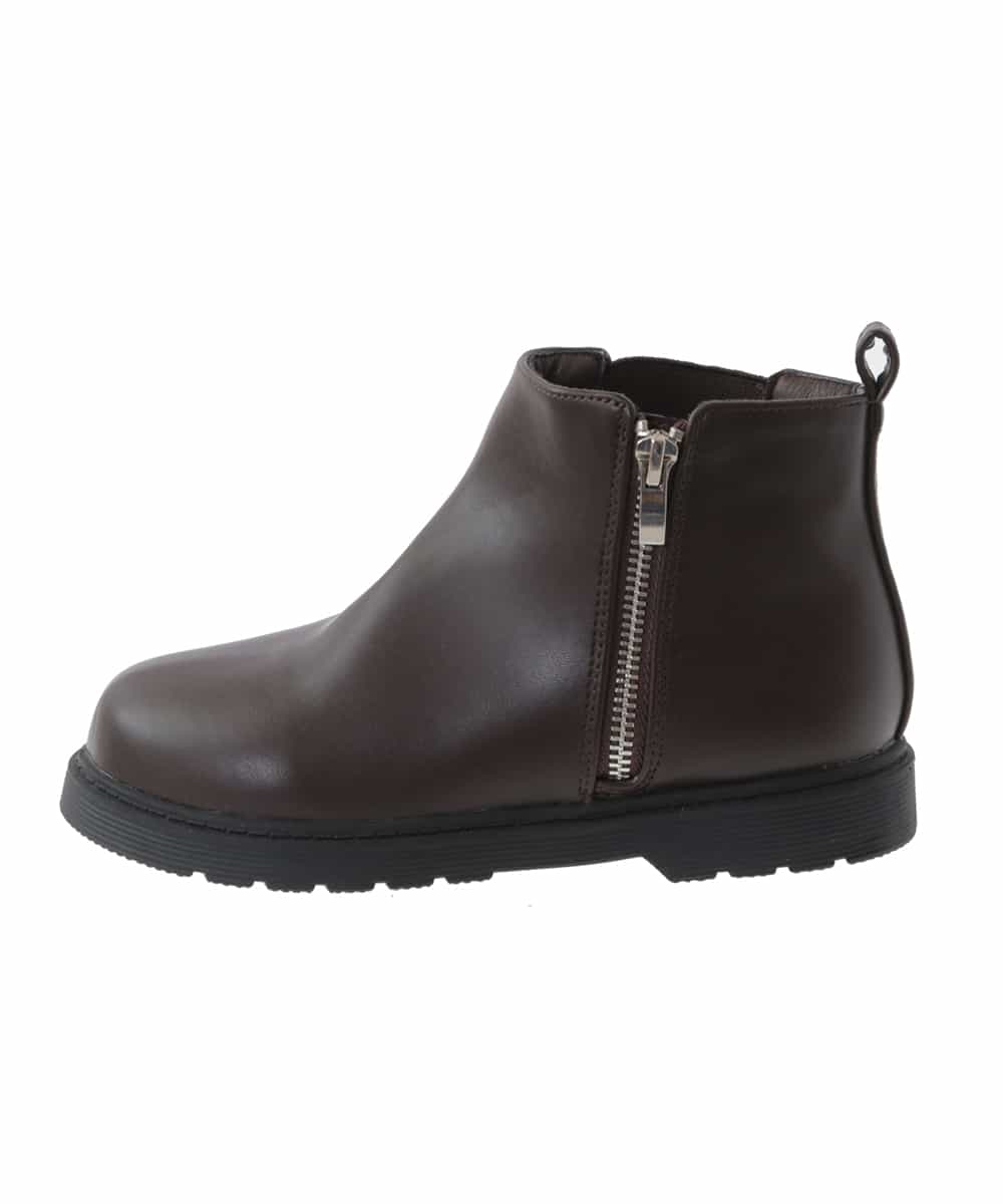 KG6AV10054 a.v.v KIDS(アー・ヴェ・ヴェ) [KIDS]ジップアップサイドゴアブーツ[WEB限定サイズ] ブラウン