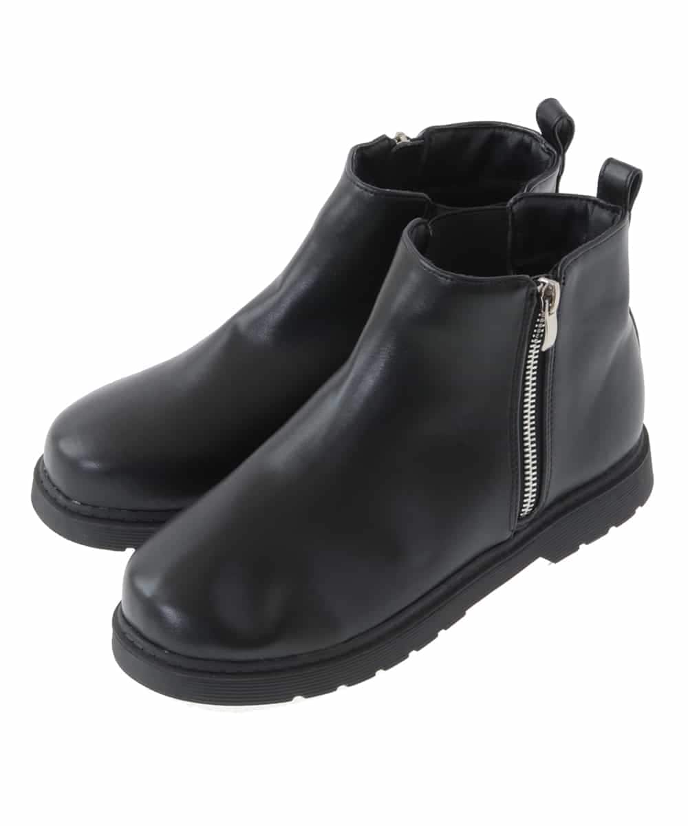KG6AV10054 a.v.v KIDS(アー・ヴェ・ヴェ) [KIDS]ジップアップサイドゴアブーツ[WEB限定サイズ] ブラック
