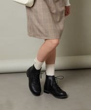 KG6AV12055 a.v.v KIDS(アー・ヴェ・ヴェ) [KIDS]レースアップショートブーツ[WEB限定サイズ] ブラック
