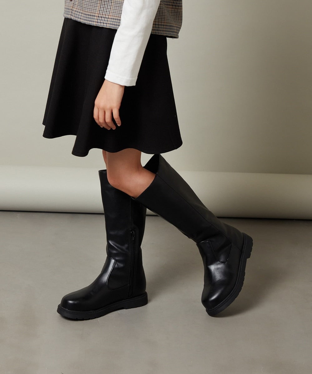 KG6AV22069 a.v.v KIDS(アー・ヴェ・ヴェ) [KIDS]ロングブーツ[WEB限定サイズ] ブラック