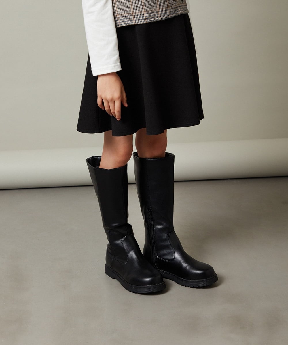 KG6AV22069 a.v.v KIDS(アー・ヴェ・ヴェ) [KIDS]ロングブーツ[WEB限定サイズ] ブラック