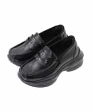 KG6BG05049 a.v.v KIDS(アー・ヴェ・ヴェ) [23-24cm]【卒服/セレモニー】ｽﾆｰｶｰﾛｰﾌｧｰ ブラック