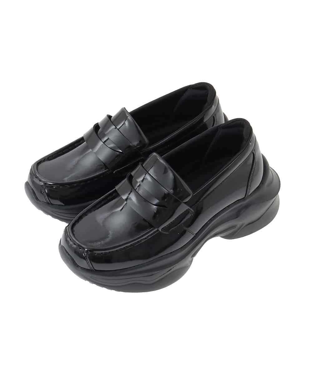 KG6BG05049 a.v.v KIDS(アー・ヴェ・ヴェ) [23-24cm]【卒服/セレモニー】ｽﾆｰｶｰﾛｰﾌｧｰ ブラック