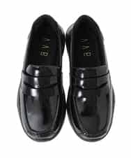 KG6BG05049 a.v.v KIDS(アー・ヴェ・ヴェ) [23-24cm]【卒服/セレモニー】ｽﾆｰｶｰﾛｰﾌｧｰ ブラック