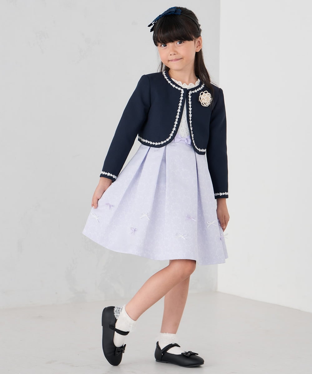 KG6CD30046 a.v.v KIDS(アー・ヴェ・ヴェ) [KIDS]リボンバレエシューズ ブラック