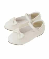 KG6CD30046 a.v.v KIDS(アー・ヴェ・ヴェ) [18/19/20cm]【セレモニー】リボンバレエシューズ ホワイト