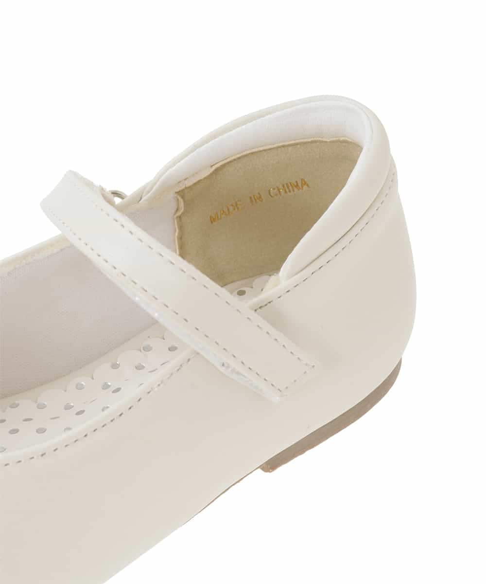 KG6CD30046 a.v.v KIDS(アー・ヴェ・ヴェ) [18/19/20cm]【セレモニー】リボンバレエシューズ ホワイト