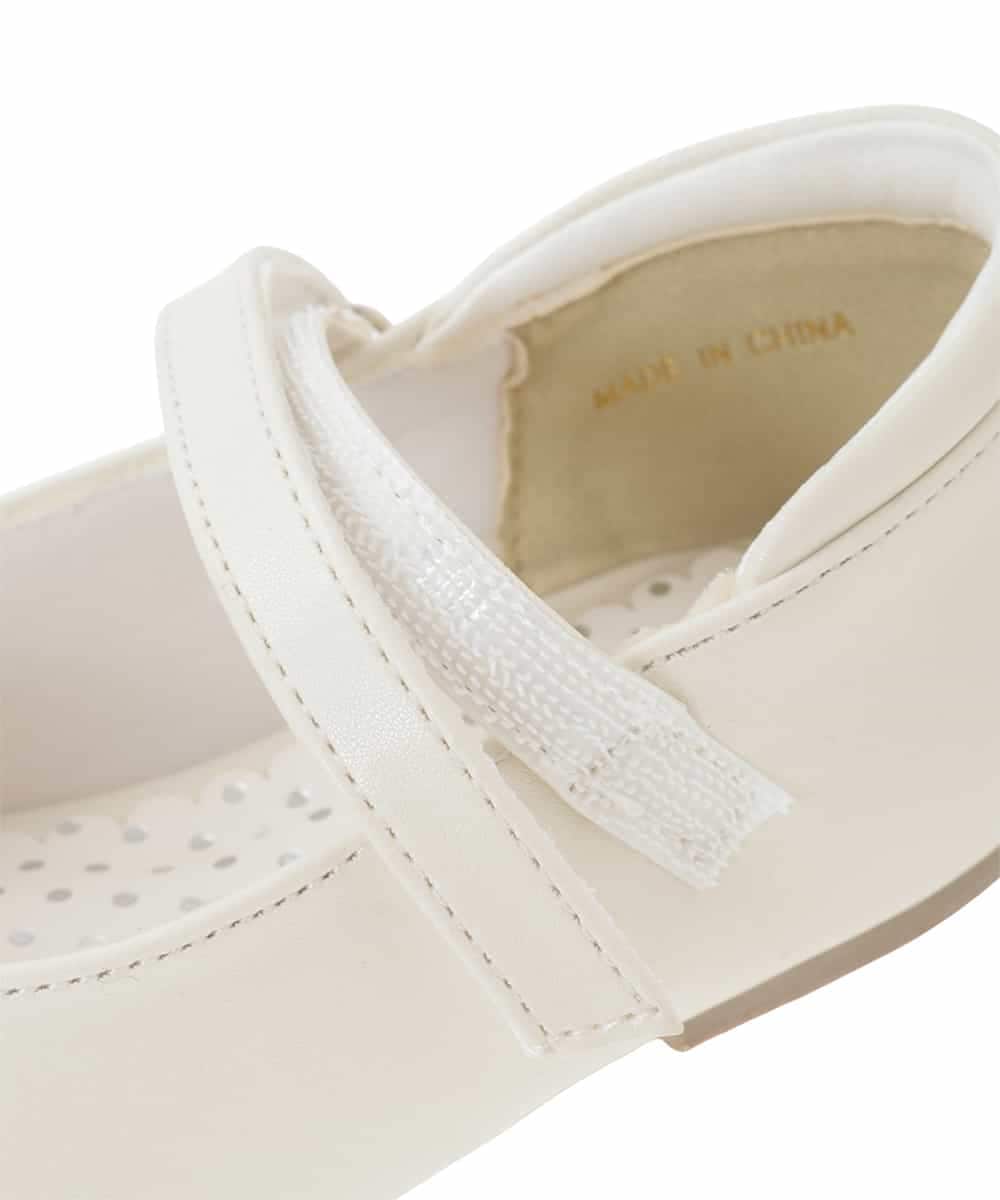 KG6CD30046 a.v.v KIDS(アー・ヴェ・ヴェ) [18/19/20cm]【セレモニー】リボンバレエシューズ ホワイト