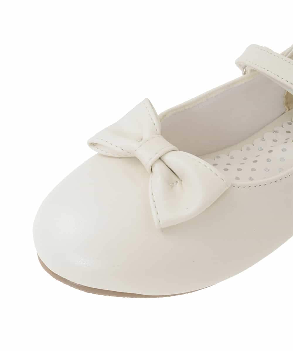 KG6CD30046 a.v.v KIDS(アー・ヴェ・ヴェ) [18/19/20cm]【セレモニー】リボンバレエシューズ ホワイト