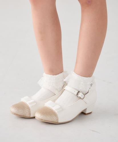 KG6CD31046 a.v.v KIDS [KIDS]リボンヒールパンプス