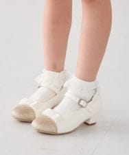 KG6CD31046 a.v.v KIDS(アー・ヴェ・ヴェ) [KIDS]リボンヒールパンプス アイボリー