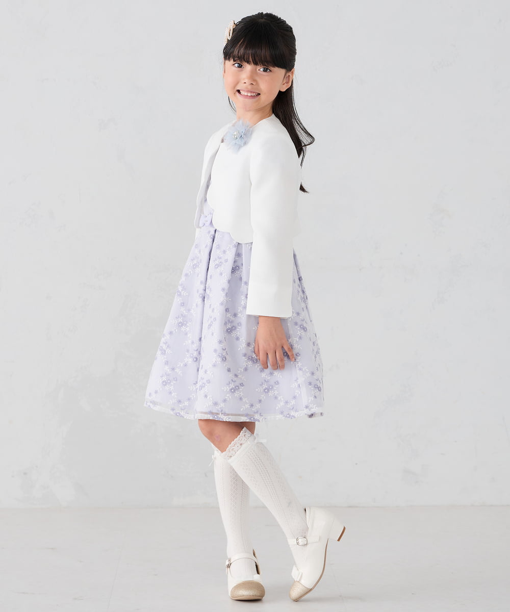 KG6CD31046 a.v.v KIDS(アー・ヴェ・ヴェ) [KIDS]リボンヒールパンプス アイボリー