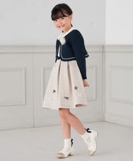 KG6CD31046 a.v.v KIDS(アー・ヴェ・ヴェ) [KIDS]リボンヒールパンプス アイボリー